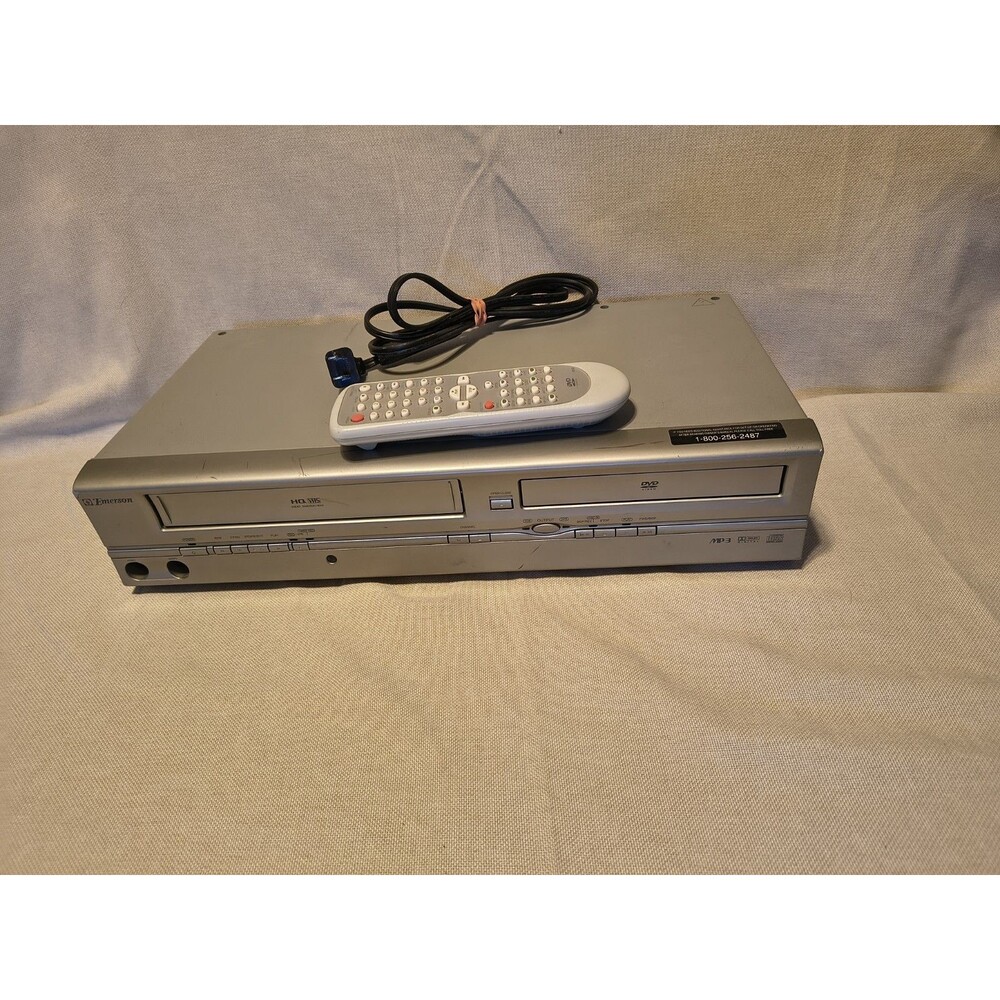 Emerson VHS DVD Player With Remote Model EWD2204 Tested And Working